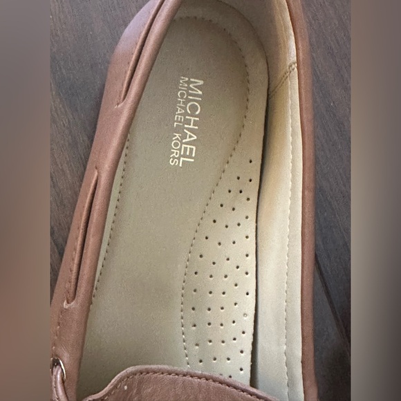 Michael Kors Sutton Brown Leather Loafers Sz 8.5 - Picture 9 of 12